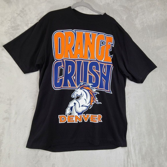 Shaka Wear Orange Crush‎ Denver Broncos T-Shirt Graphic Print XL - Picture 1 of 9